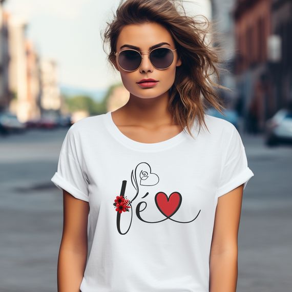 Camiseta Feminina  - Fé - Moda Cristã