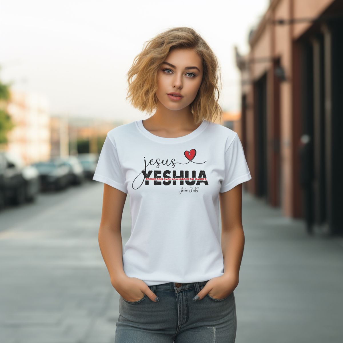 Nome do produto: Camiseta Feminina  - Yeshua - Moda Cristã