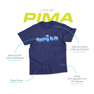 Nome do produtoCamiseta Pima Unissex Racing Bulls Retrô