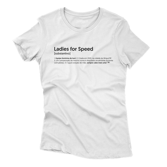 Camiseta Feminina Ladies Dicionário - Branca