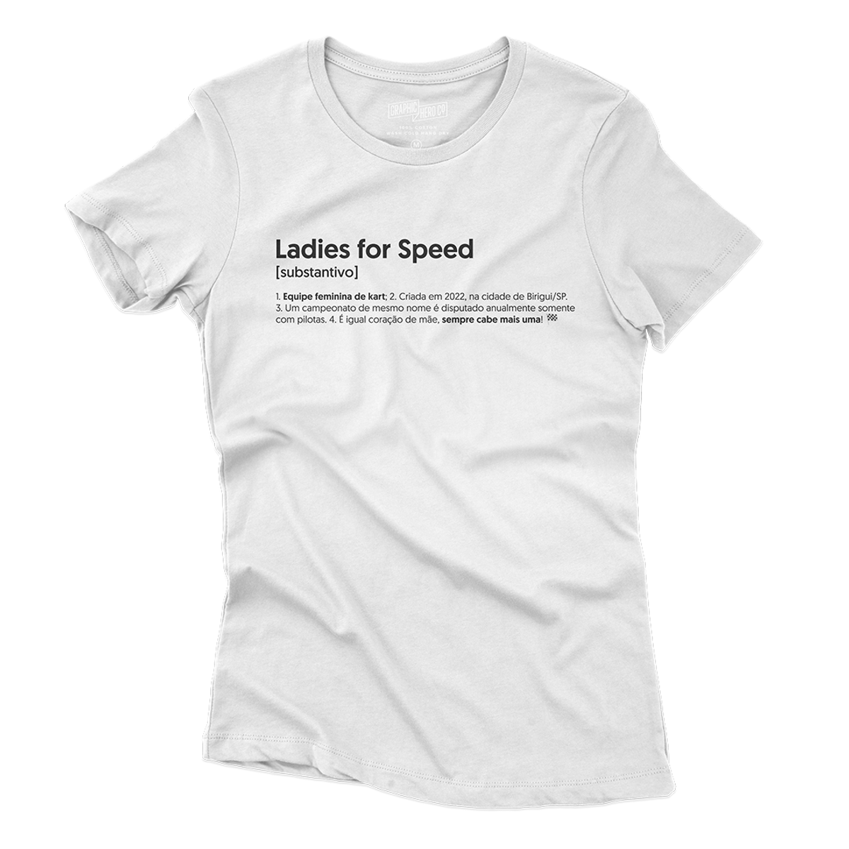 Nome do produto: Camiseta Feminina Ladies Dicionário - Branca