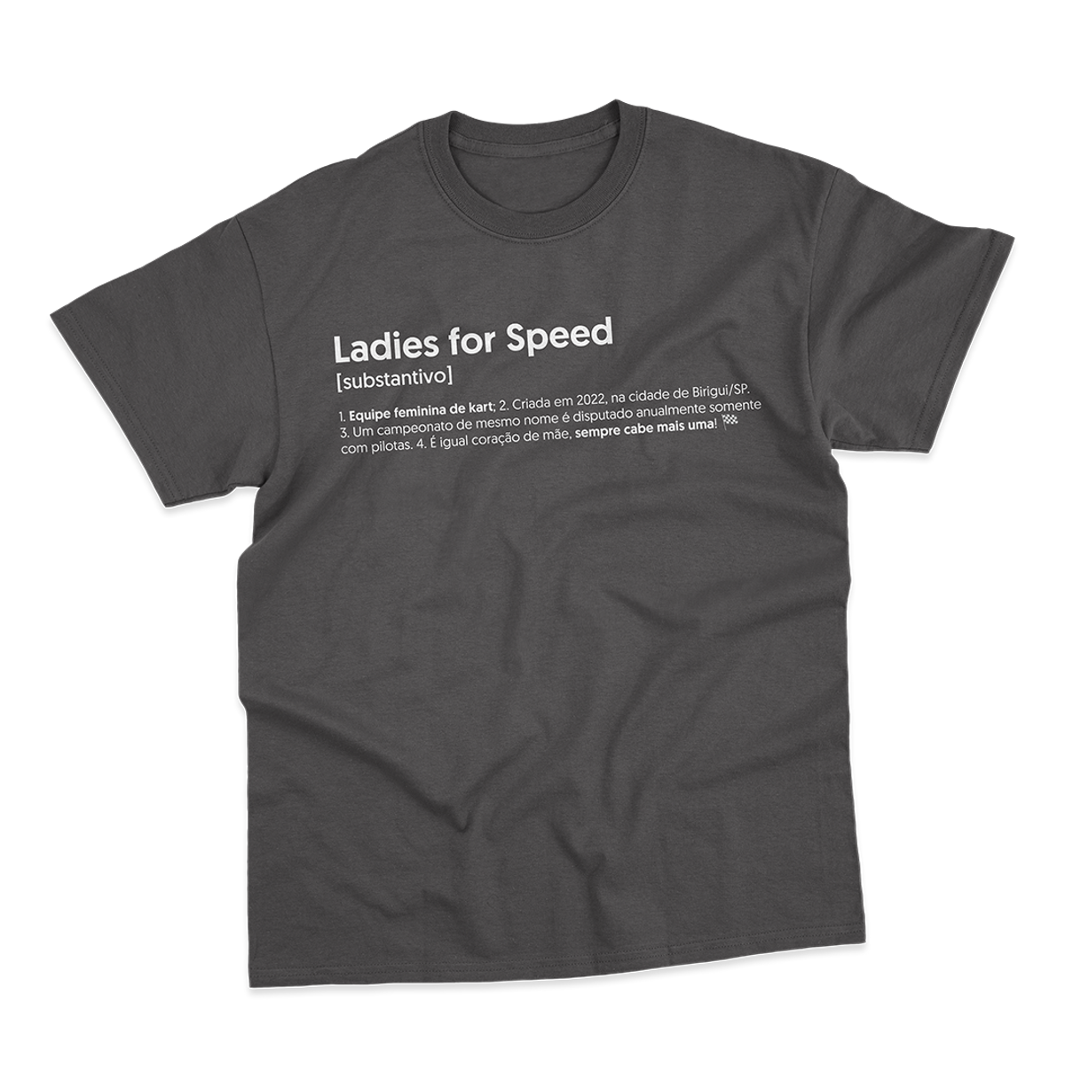 Nome do produto: Camiseta Unissex Ladies Dicionário - Preta