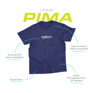 Nome do produtoCamiseta Pima Unissex Williams Retrô