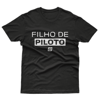 Nome do produtoCamiseta Infantil (10 a 14 anos) Filho de Piloto - Preta