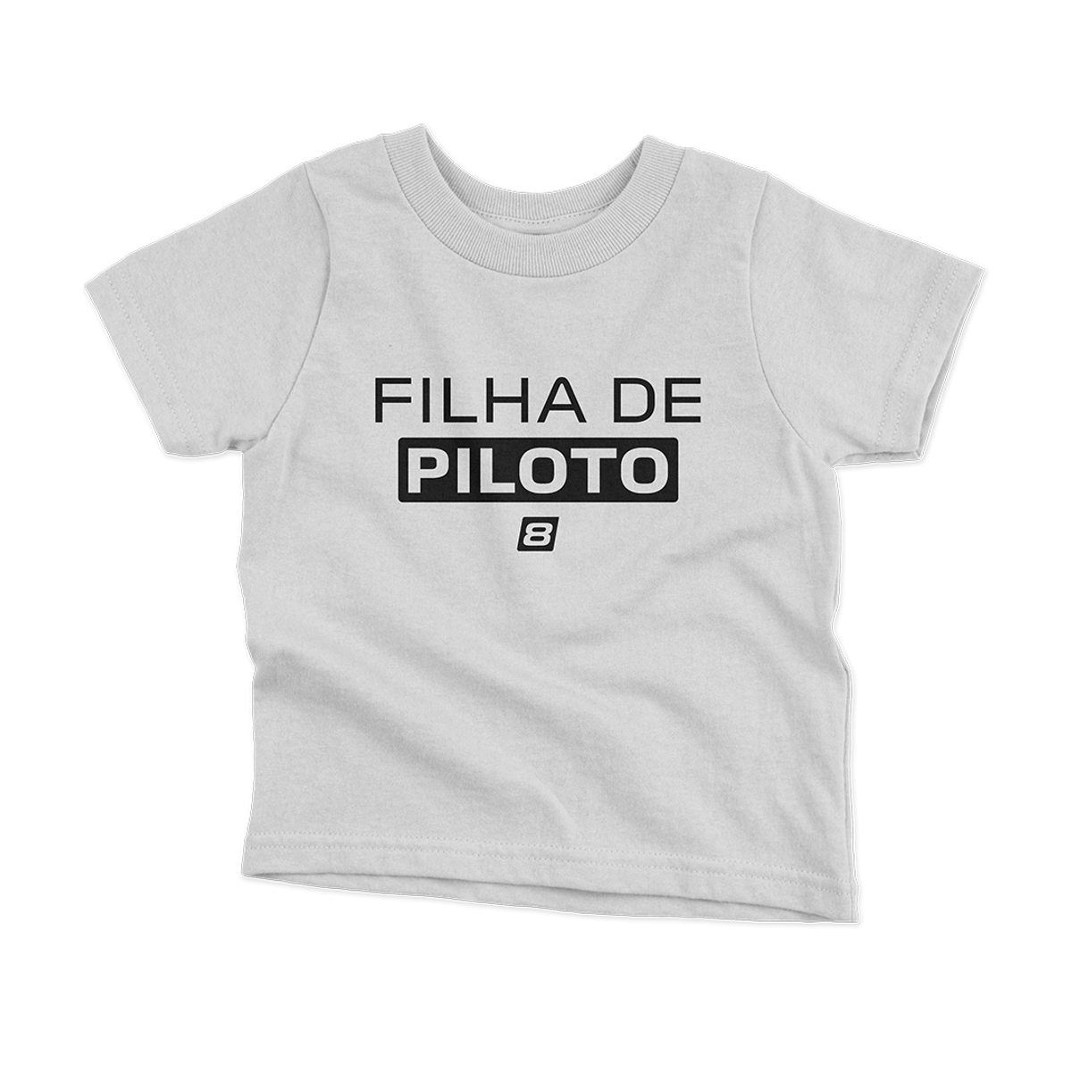 Nome do produto: Camiseta Infantil (2 a 8 anos) Filha de Piloto