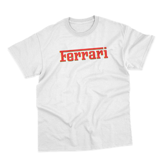 Camiseta Unissex Ferrari - Branca