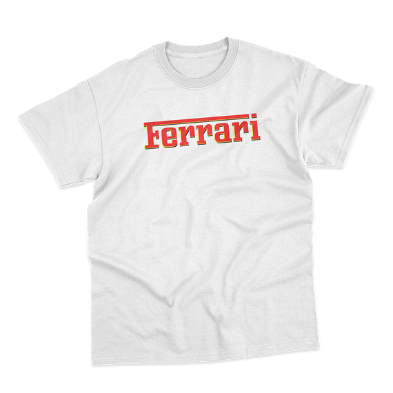 Camiseta Unissex Ferrari - Branca