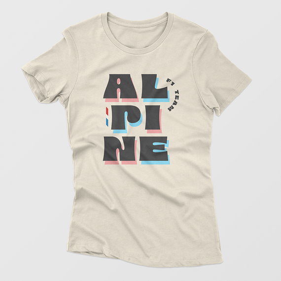 Camiseta Pima Feminina Alpine Retrô - OffWhite