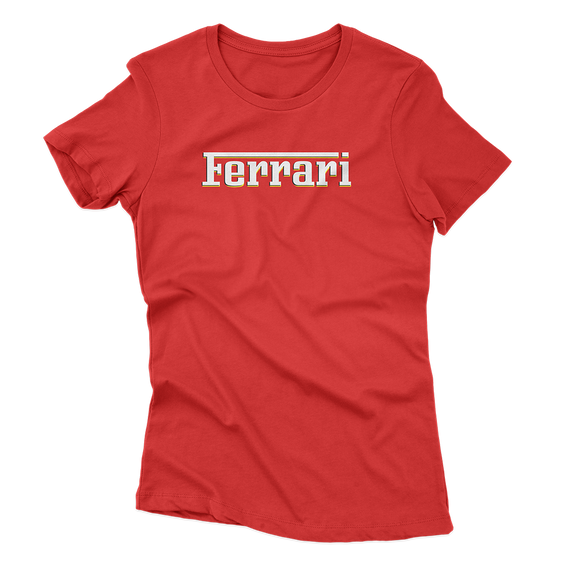 Camiseta Feminina Ferrari - Vermelha
