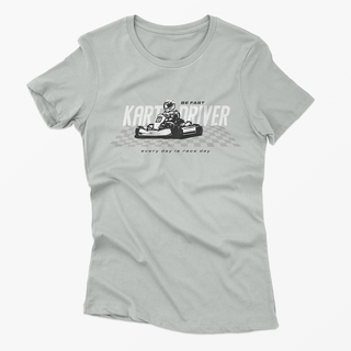 Nome do produtoCamiseta Feminina Kart Driver - Cinza