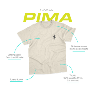 Nome do produtoCamiseta Pima Unissex Ferrari Retrô