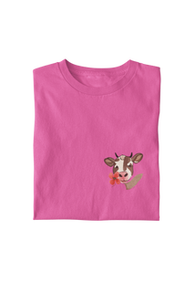 Nome do produtoCamiseta Vaca com flor - Feminina