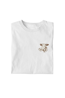 Camiseta Vaca Minimalista - Unissex