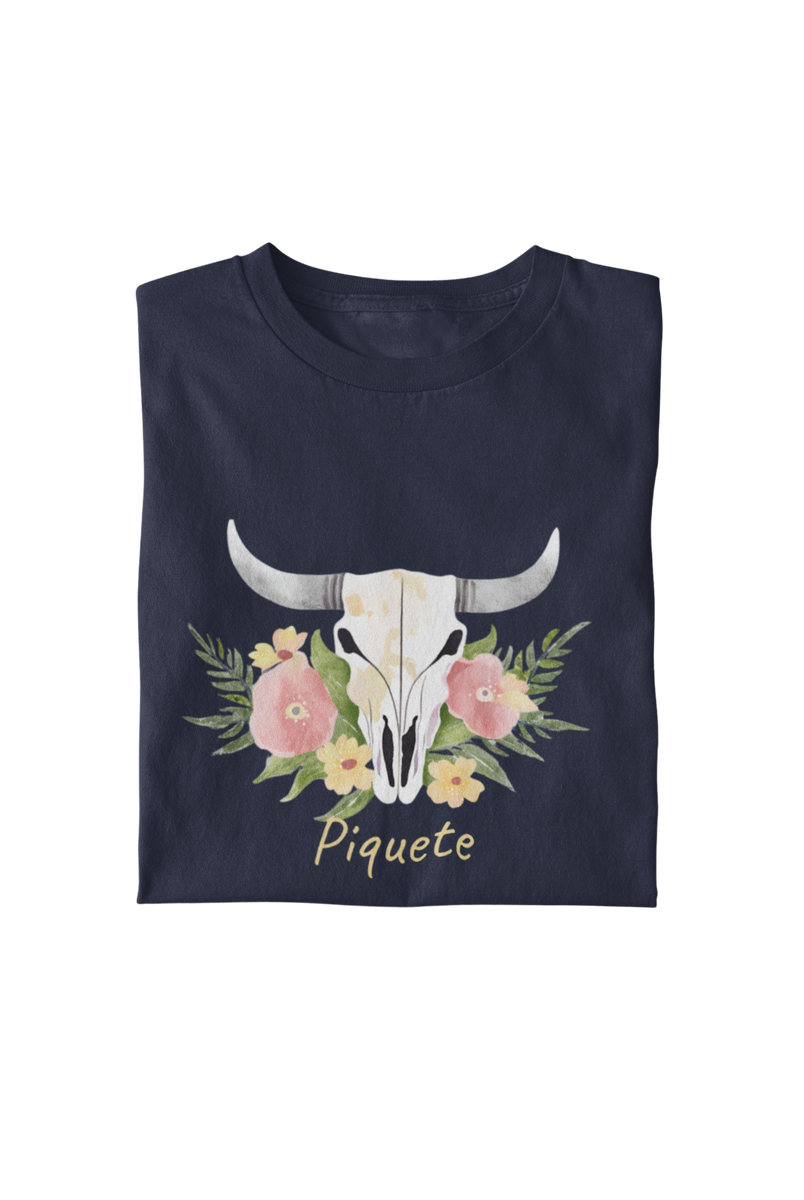 Nome do produto: Camiseta Caveira Bovina - Feminina