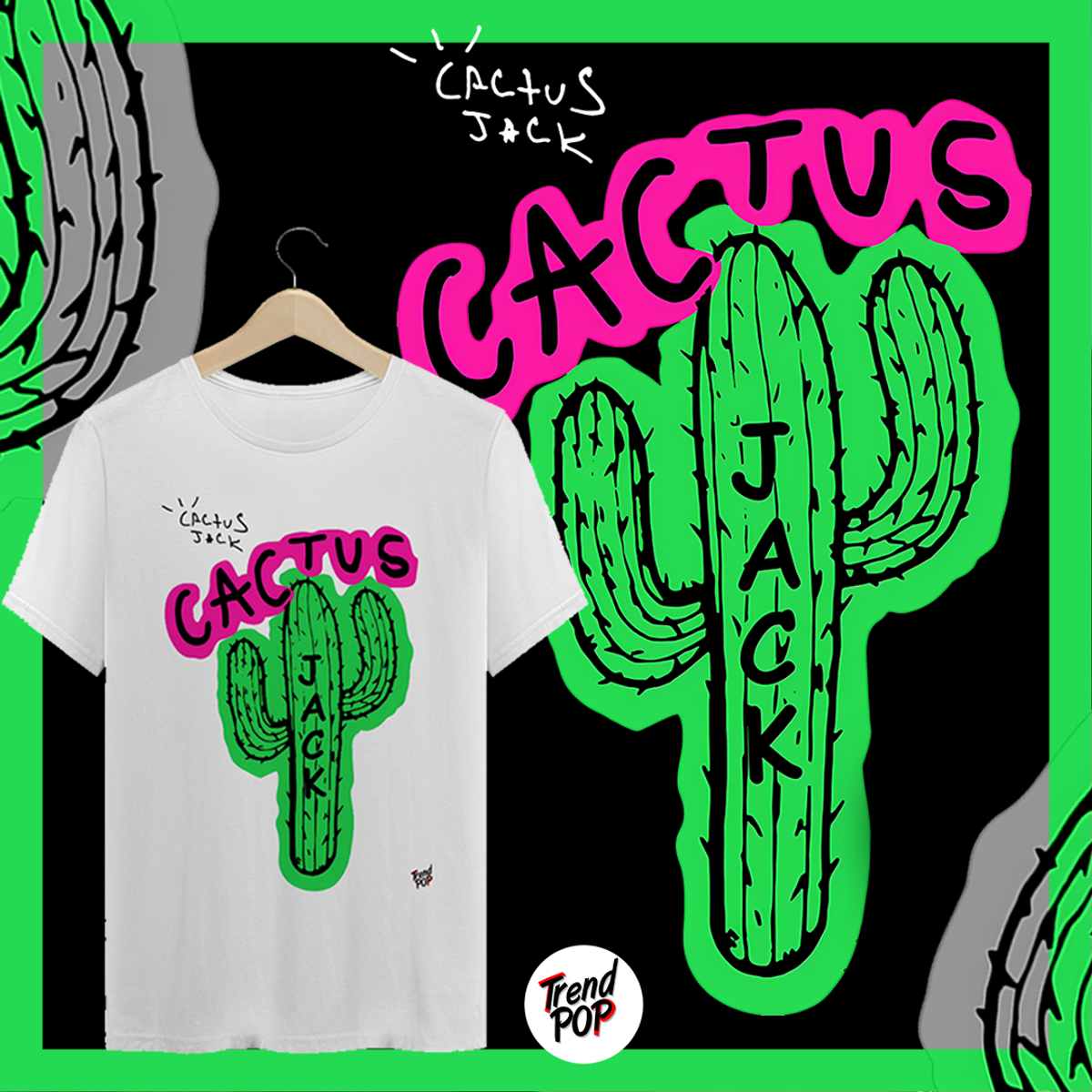 Nome do produto: Camiseta Cactus Jack Travis Scott