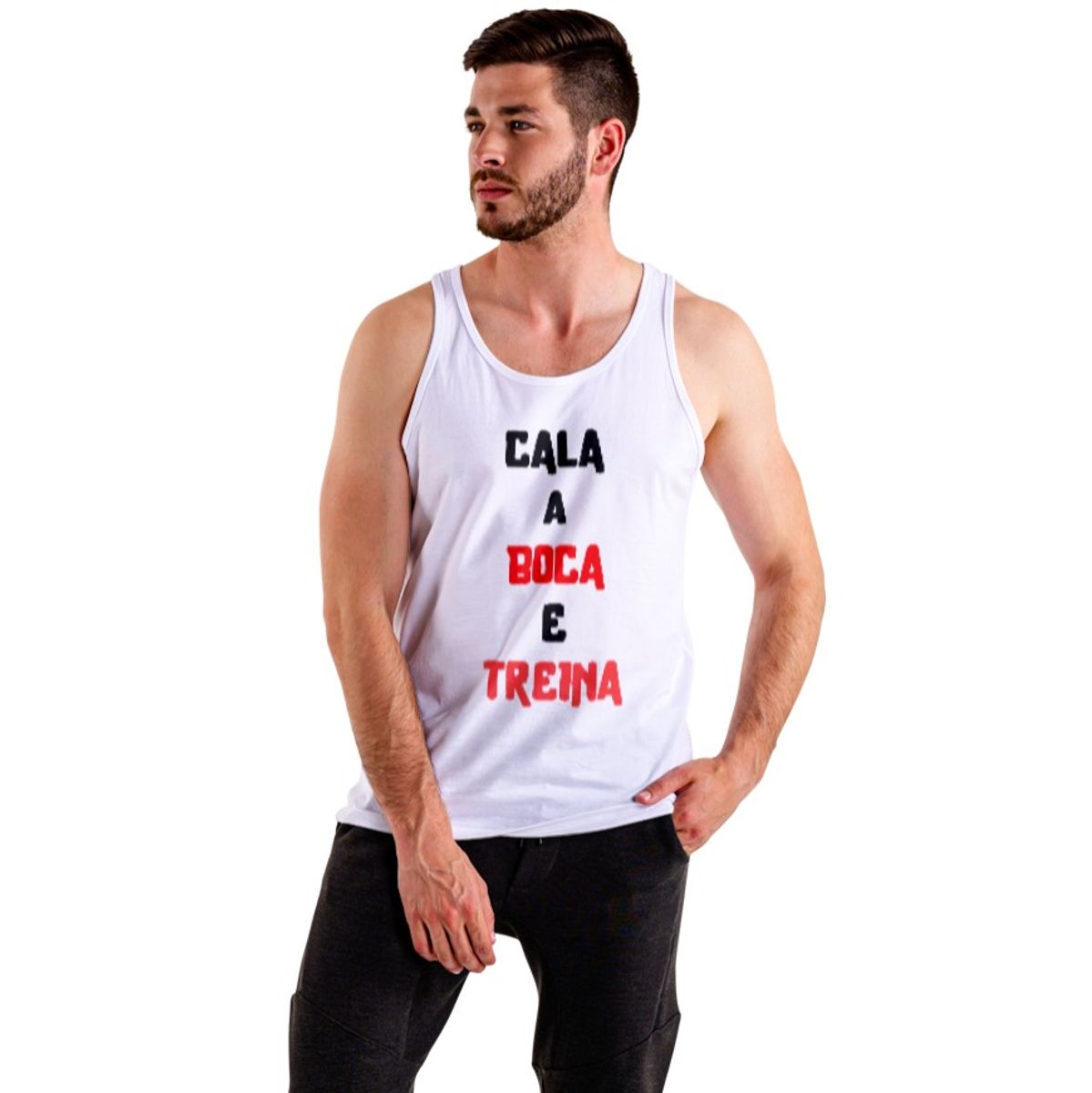 Nome do produto: Regata Sport Dry UV - Cala a boca e treina