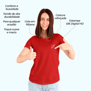 Nome do produtoCamiseta - A vida pede leveza!