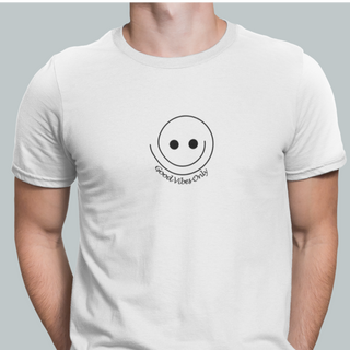 Nome do produtoCamiseta - Smile - Good Vibes Only