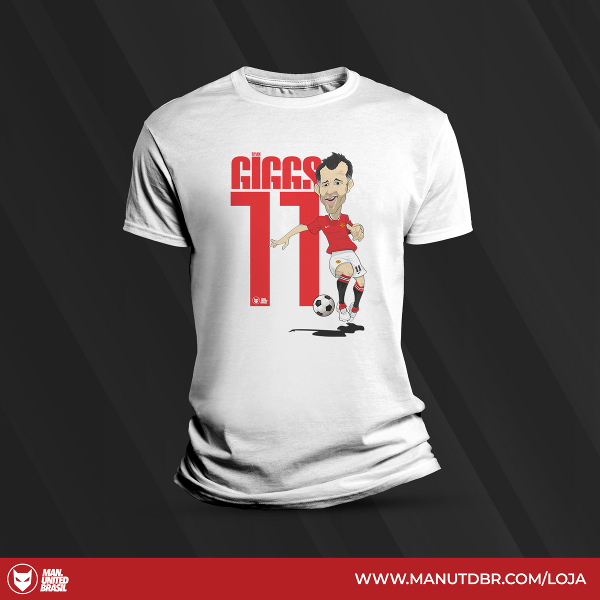 Nome do produto: Camisa Ryan Giggs ManUtdBR #01