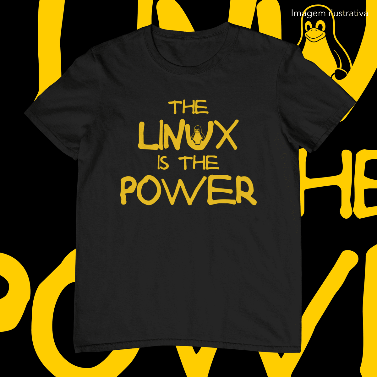 Nome do produto: THE LINUX IS THE POWER - UNISSEX