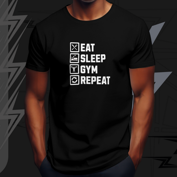 Camisa  - Eat Sleep Gym Repeat