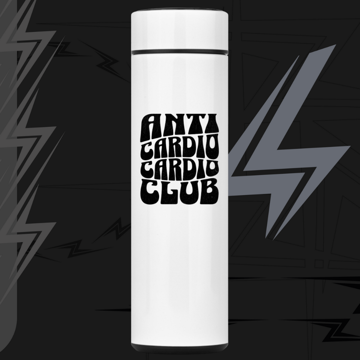 Nome do produto: Garrafa Térmica 400ml De Aço Inox - Anti Cardio Cardio Club