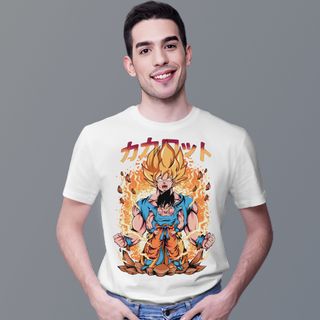 Nome do produtoCamiseta Unissex Dragon Ball - Goku, Super Sayajin