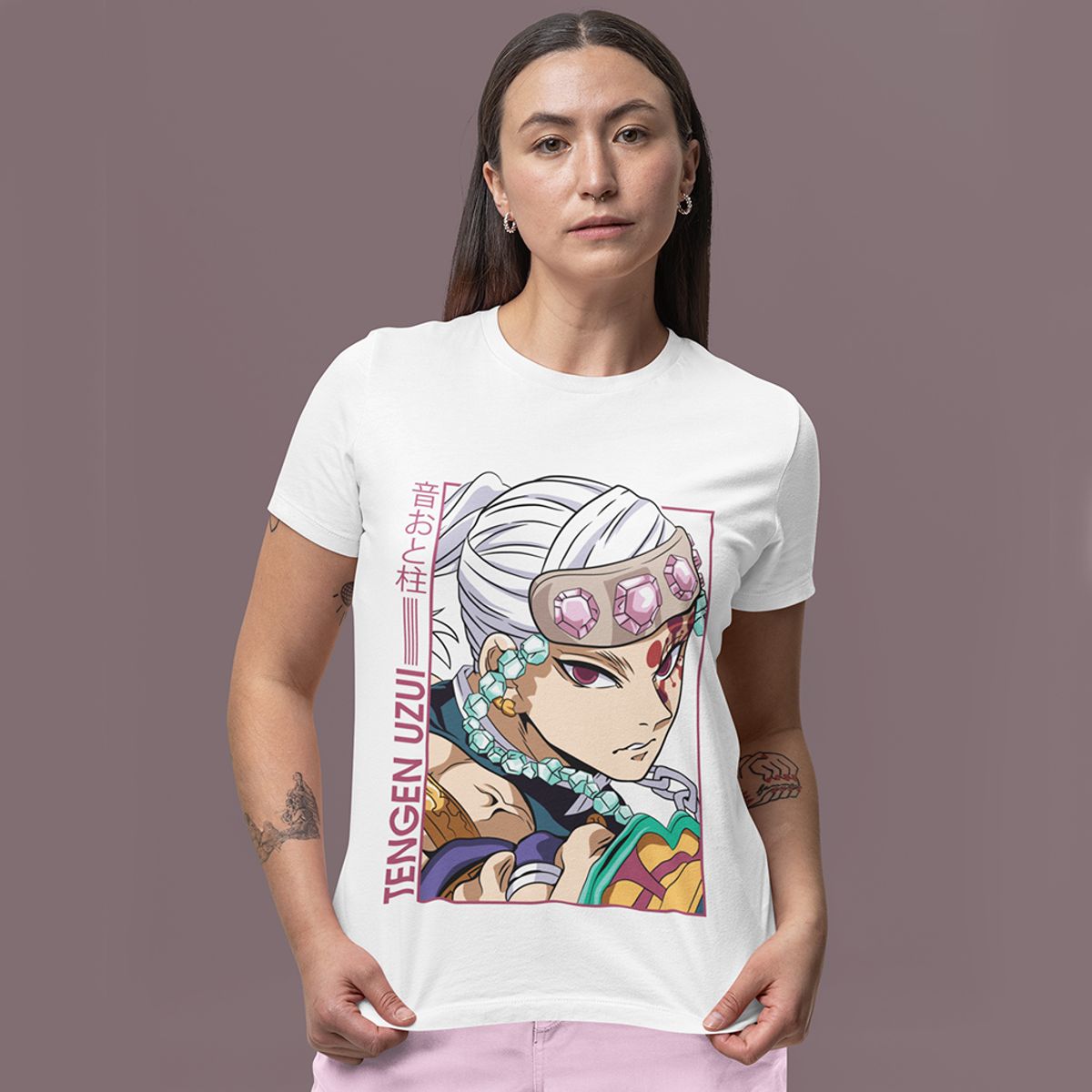 Nome do produto: Camiseta Unissex Demon Slayer - Tengen Uzui 