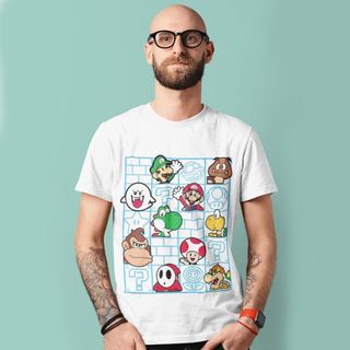 Nome do produtoCamiseta Unissex Mario - Personagens