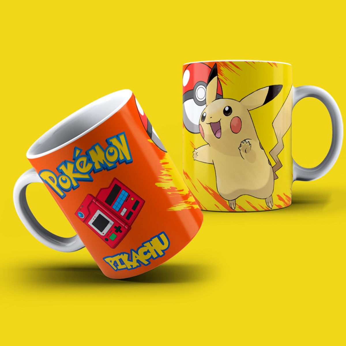 Nome do produto: Caneca Pokémon - Pikachu