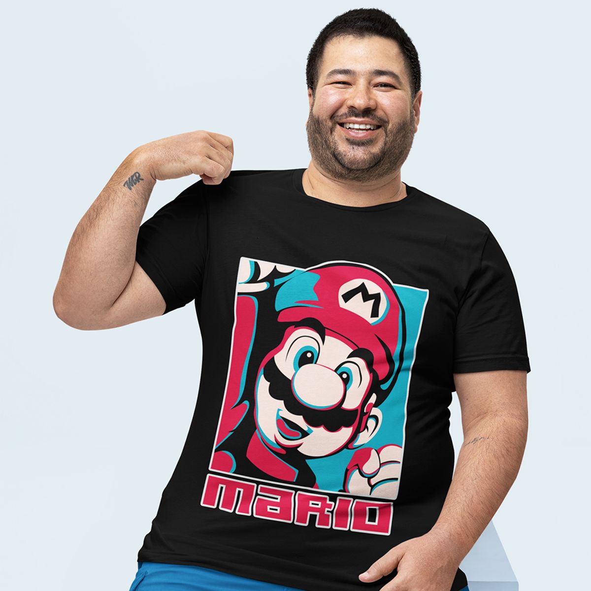 Nome do produto: Camiseta Unissex Mario - Artística