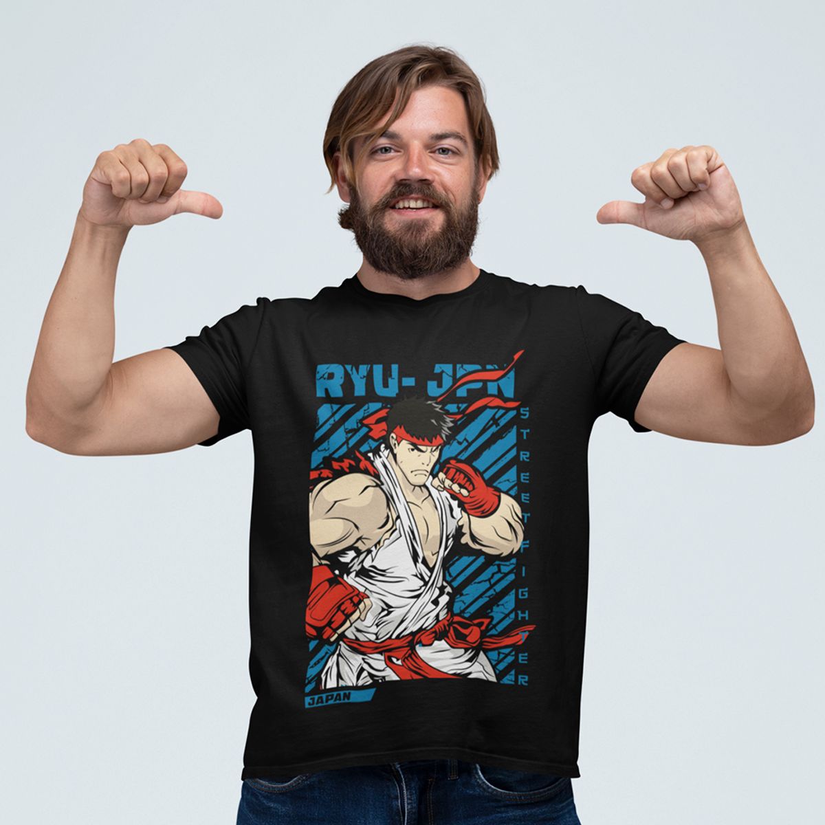 Nome do produto: Camiseta Unissex Street Fighter - Ryu