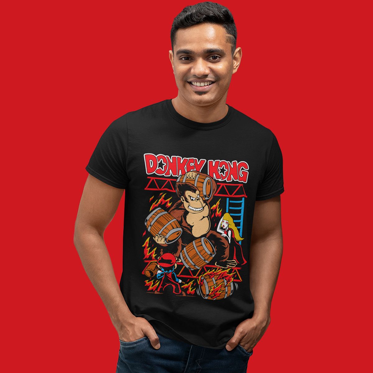 Nome do produto: Camiseta Unissex - Donkey Kong