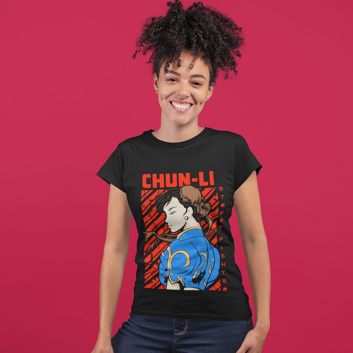 Nome do produto: Camiseta Feminina Street Fighter - Chun-Li