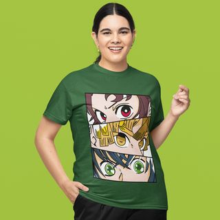 Nome do produtoCamiseta Unissex Demon Slayer - Tanjiro, Zenitsu e Inosuke