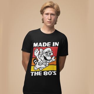 Nome do produtoCamiseta Unissex Mario - Made in the 80's