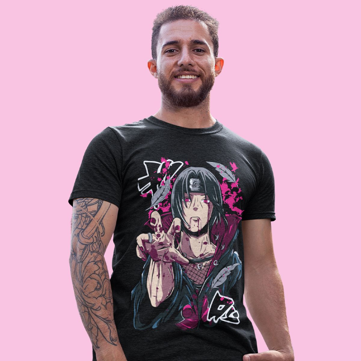 Nome do produto: Camiseta Unissex Naruto - Uchiha Itachi 