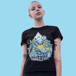 Nome do produtoCamiseta Unissex Pokémon - Pokémons de Água