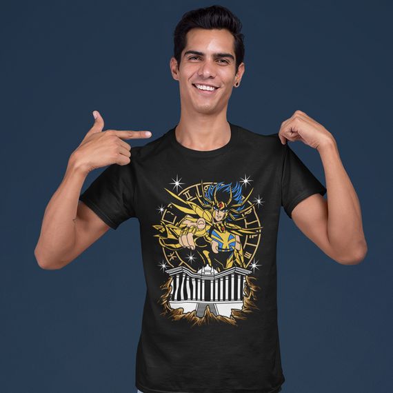 Camiseta Unissex Saint Seiya - Máscara da Morte de Câncer