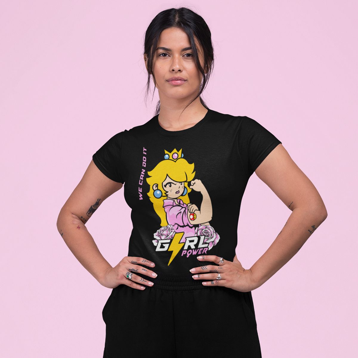 Nome do produto: Camiseta Feminina - Girl Power