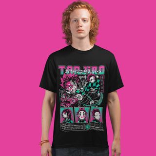 Camiseta Unissex Demon Slayer - Tanjiro 