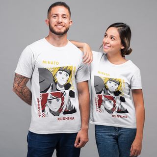 Nome do produtoCamiseta Unissex Naruto - Minato e Kushina