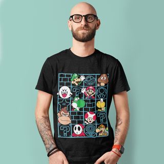 Camiseta Unissex Mario - Personagens