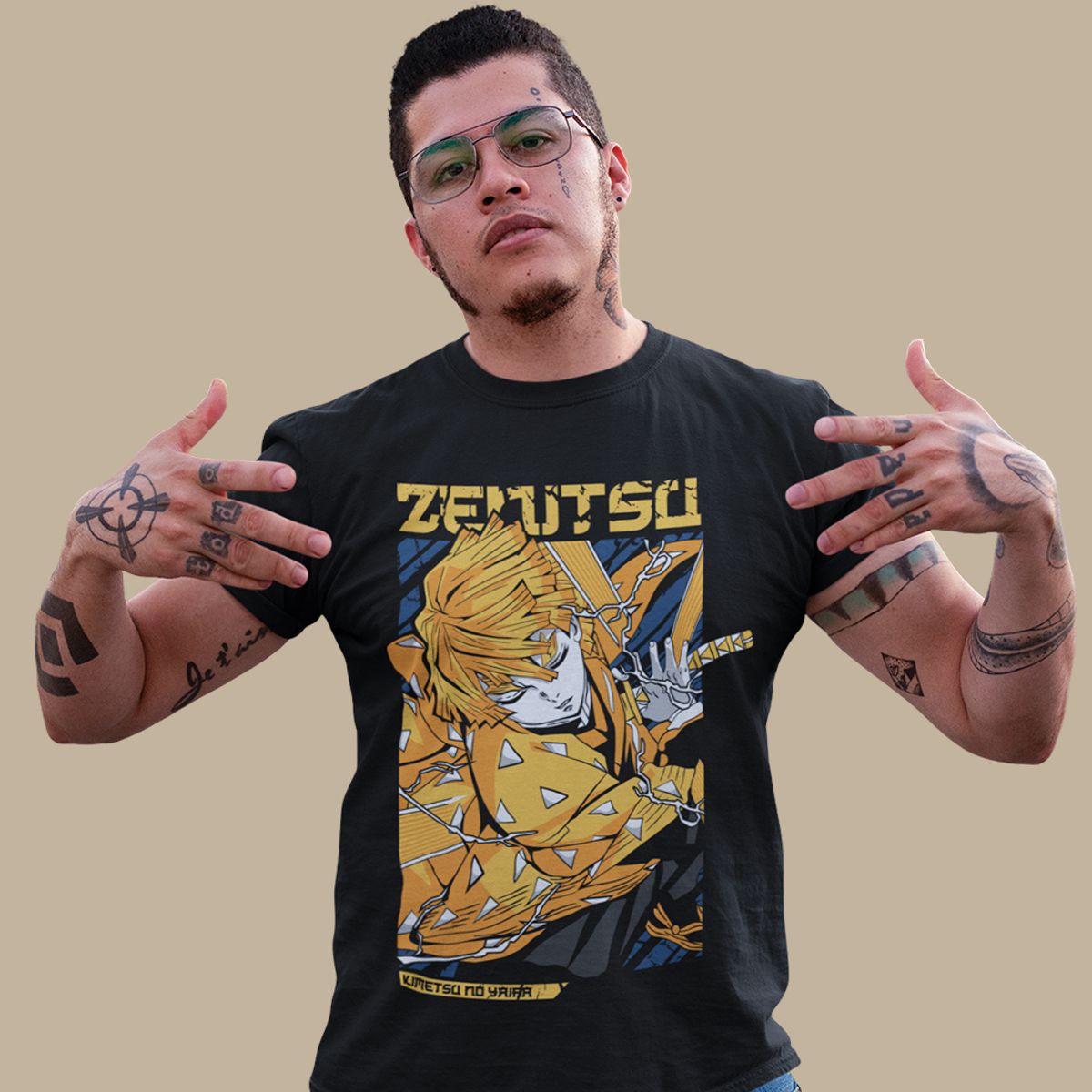 Nome do produto: Camiseta Unissex Demon Slayer - Zenitsu