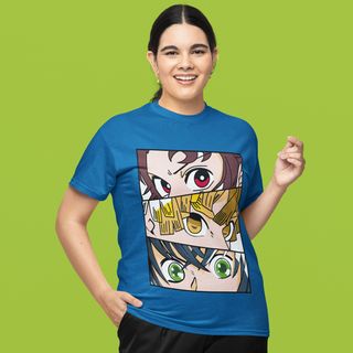 Nome do produtoCamiseta Unissex Demon Slayer - Tanjiro, Zenitsu e Inosuke