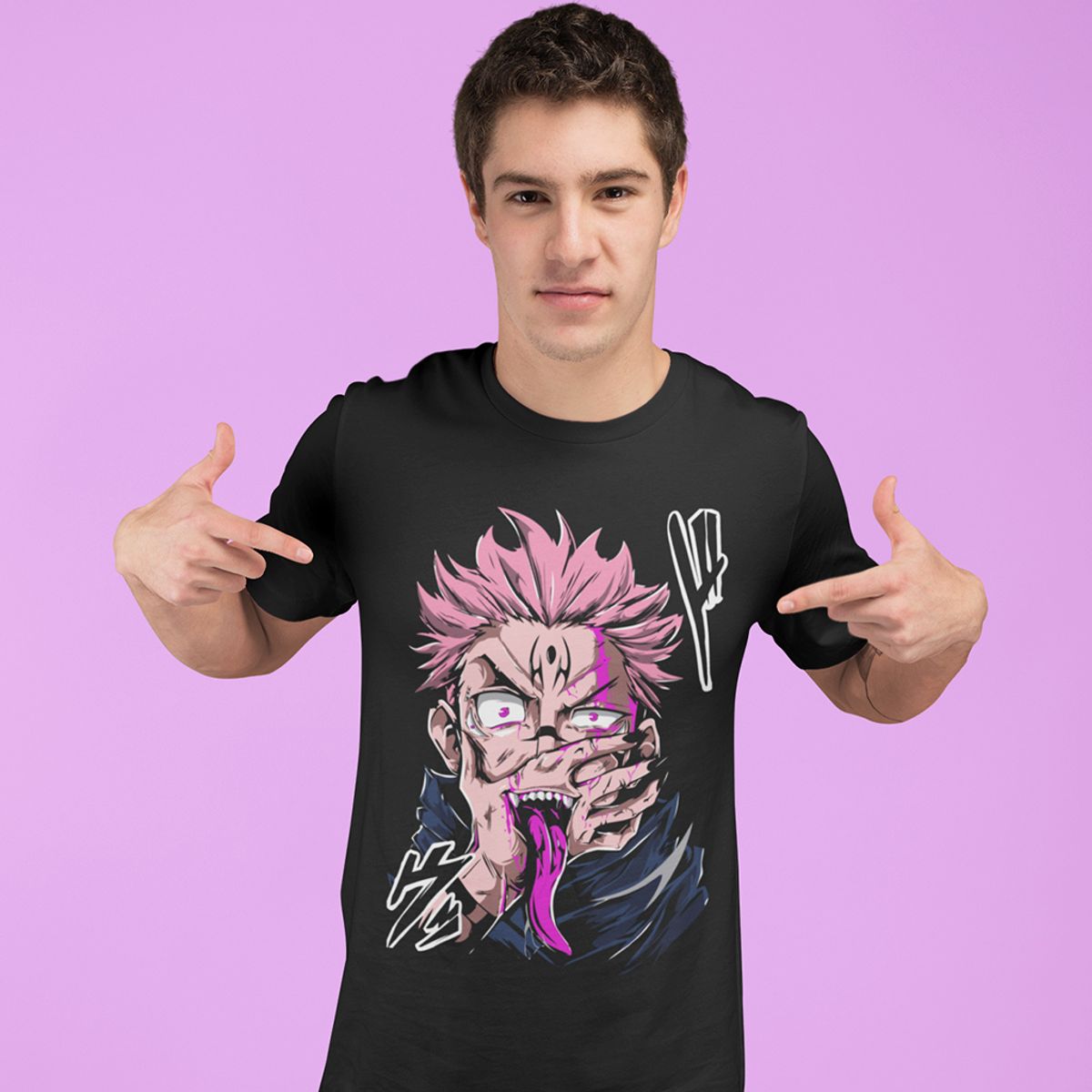 Nome do produto: Camiseta Unissex Jujutsu Kaisen - Yuji Itadori 