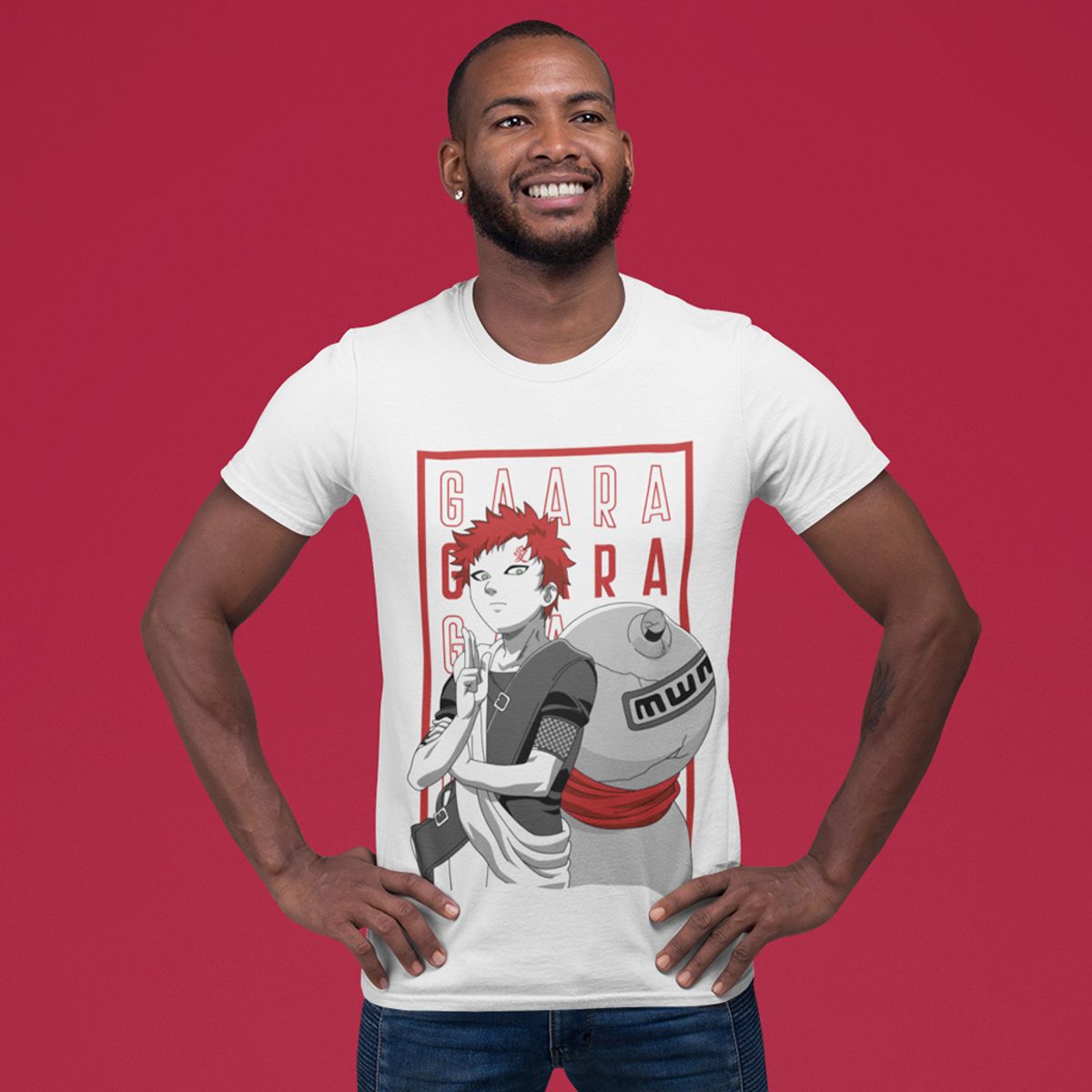 Nome do produto: Camisa Unissex Naruto - Gaara