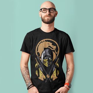 Nome do produtoCamiseta Unissex Mortal Kombat - Scorpion