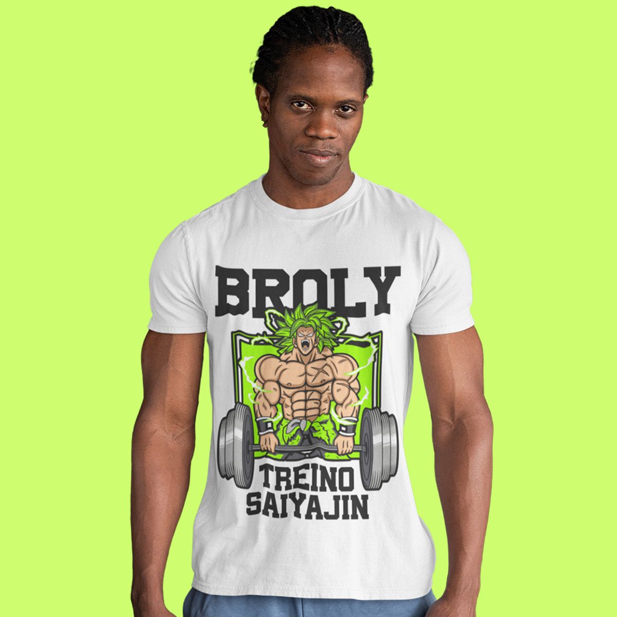 Nome do produto: Camiseta Unissex - Broly Treino Saiyajin 