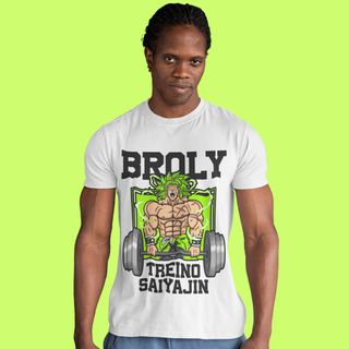 Camiseta Unissex - Broly Treino Saiyajin 